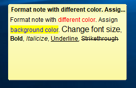 Format text in GloboNote