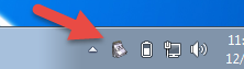 Tray icon
